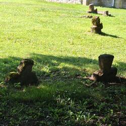 Der versunkene Friedhof von Lilva auf der Insel Muhu