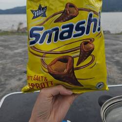 Salzige Maiswaffeln mit Schokolade - Rating: 8/10 (Joshi), 7/10 (Paula)