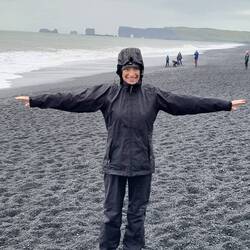 We had rain, hail, gale force winds and sunshine - all in a few minutes at Reynisfjara Beach