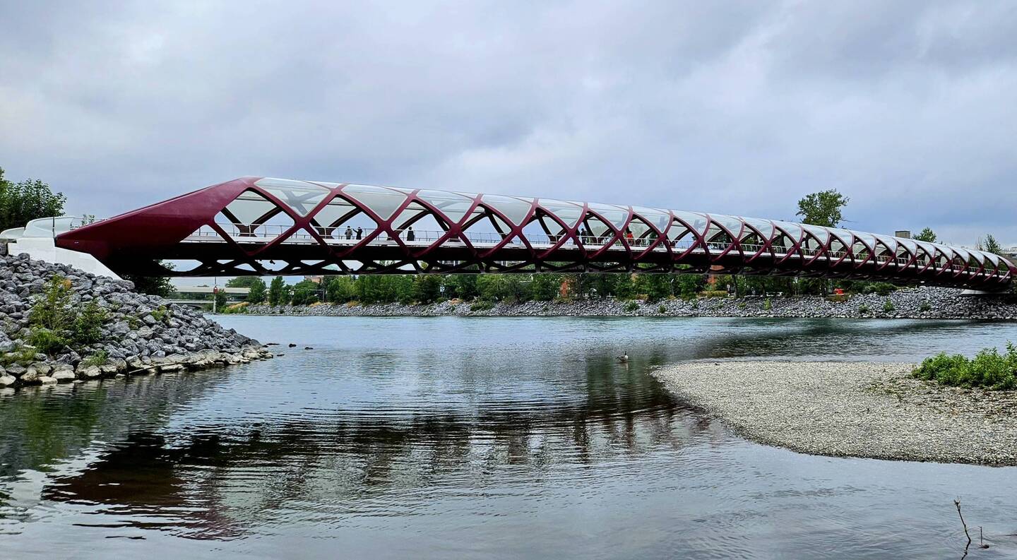 Famous Peace Bridge on Prince's Island