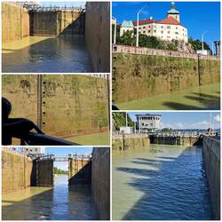 Eine der 11 Schleusendurchfahrten