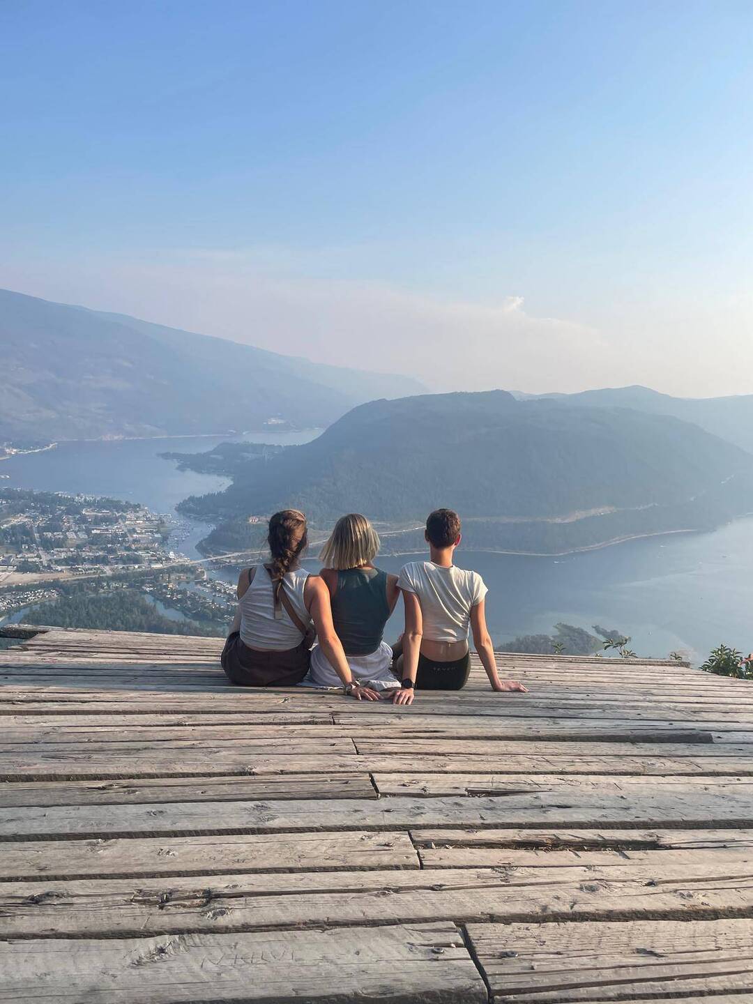 Aussicht auf Sicamous neben unserem Wildcamping