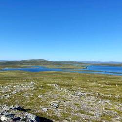 Ausblick auf den See Leaktojávri