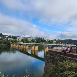 Arriving at Portomarín