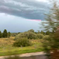 Regen bei Abfahrt
