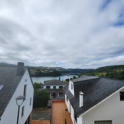 The view of the river from the balcony