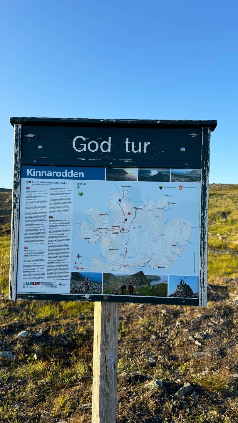 Startpunkt der Kinnarodden-Tour