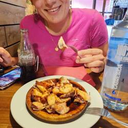 Some "pulpe" (squid à la Galicien)