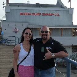 Bubba Gump Shrimp made famous from the movie Forrest Gump Mean feed of shrimp had here