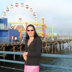 Santa Monica Pier, famous landmark in LA