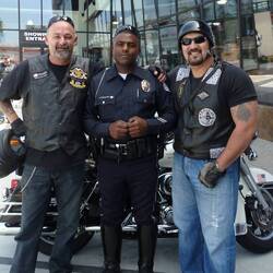 One of California Highways finest at Bartells Harley Davidson dealership