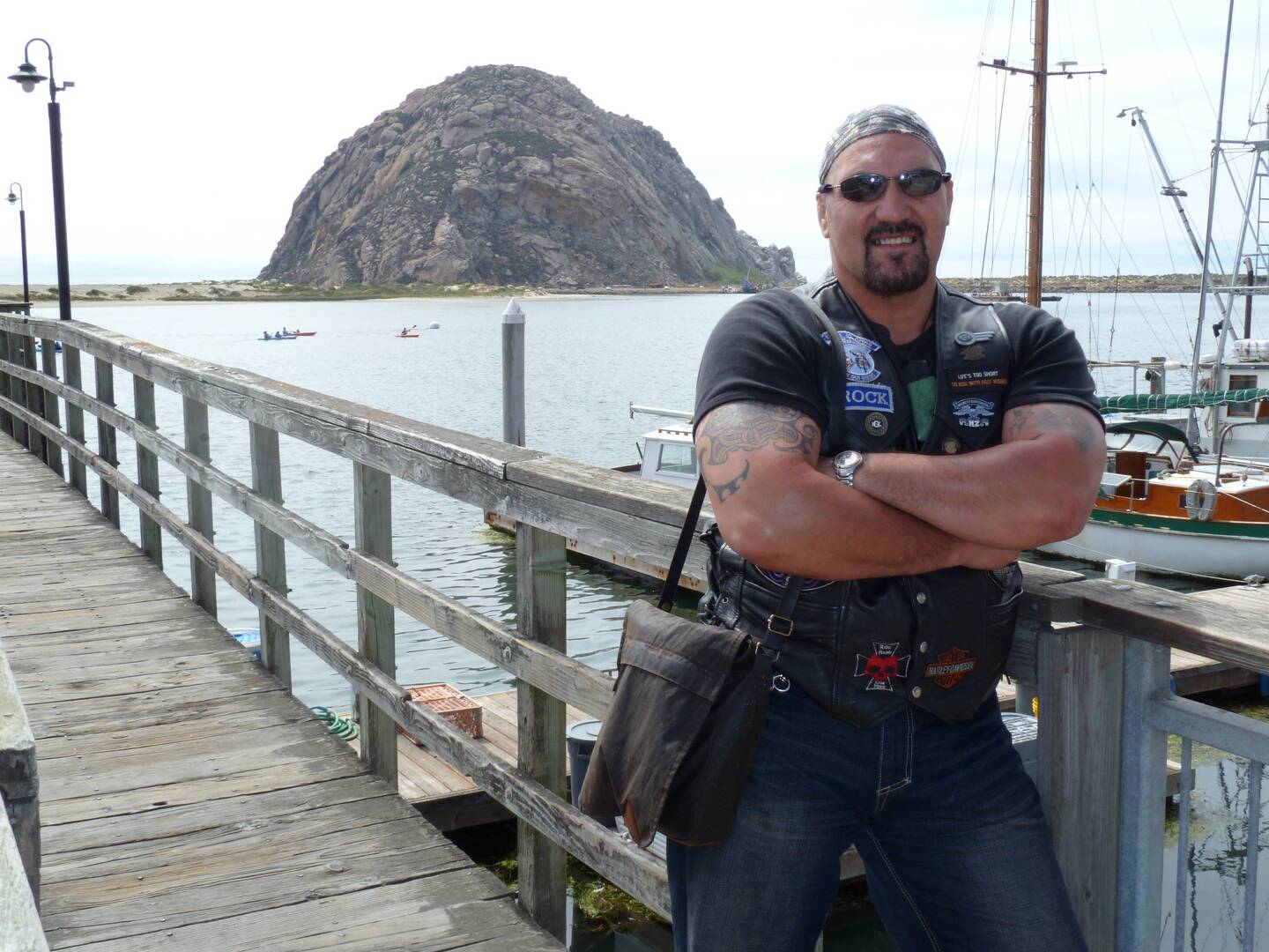 The Rock in front of "The Rock" Morro Bay