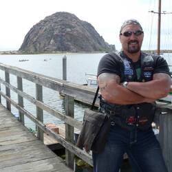 The Rock in front of "The Rock" Morro Bay