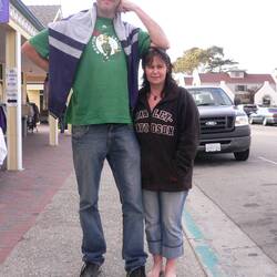 We found this guy very accommodating to give Mel some shade from the hot sun