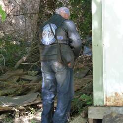 Putting out a bush fire.....thank goodness for a large fire hose ;) ;)