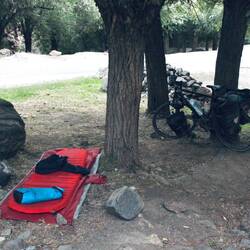 The place where the soldiers allowed me to stay.