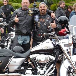 Roscoe and I, with Paulie just to the left