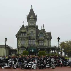 Photo opportunity outside this extraordinary home we just happened to pass