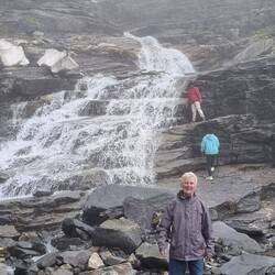 Trevor by the massive waterfall