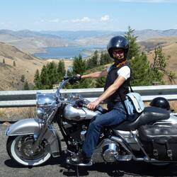 and soon, she was riding her own Harley......