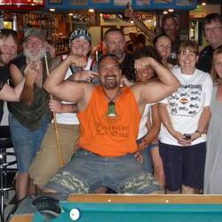 The guy third from the left and the lady, far right, were the Owners