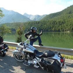 Maa doing her stretches