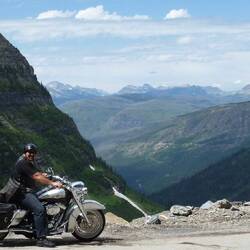 Way, way, way down below, is our stop point for the night, Whitefish