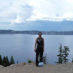 Crater Lake sitting atop Granite Peak, Beartooth Mountains