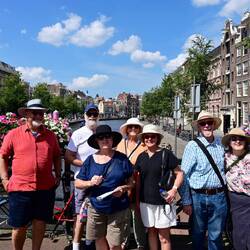 Some but not all the Amsterdam visitors