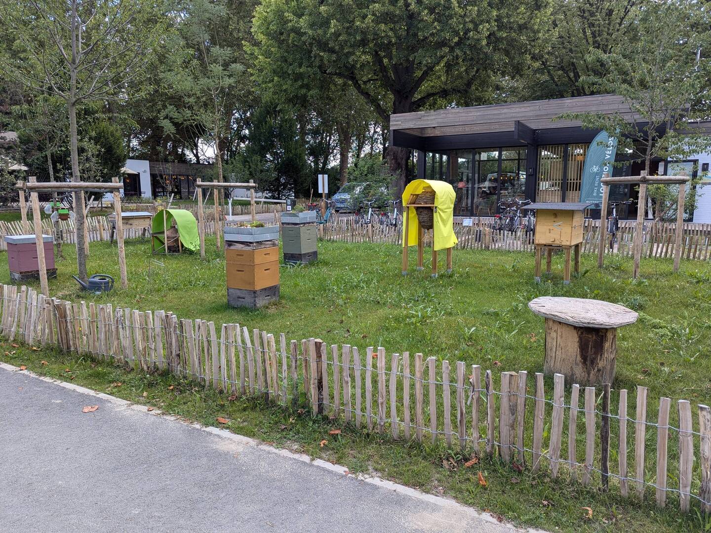 Campingplatz Bienen - denken also jedes Mal, wenn wir an der Rezeption sind an Mitschi und Lara ❤️