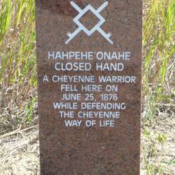 Part of the new monuments placed here to remember the sacrifice of First Nation Indian warriors