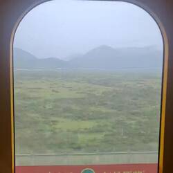 Getting cold, wet and hilly on the train
