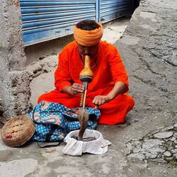 The local snake charmer