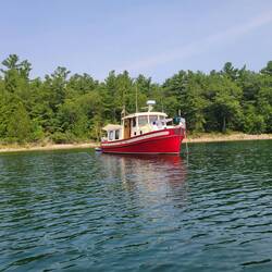 Nice anchorage behind Middleton Island.