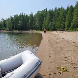 Two bays over was a beautiful beach.