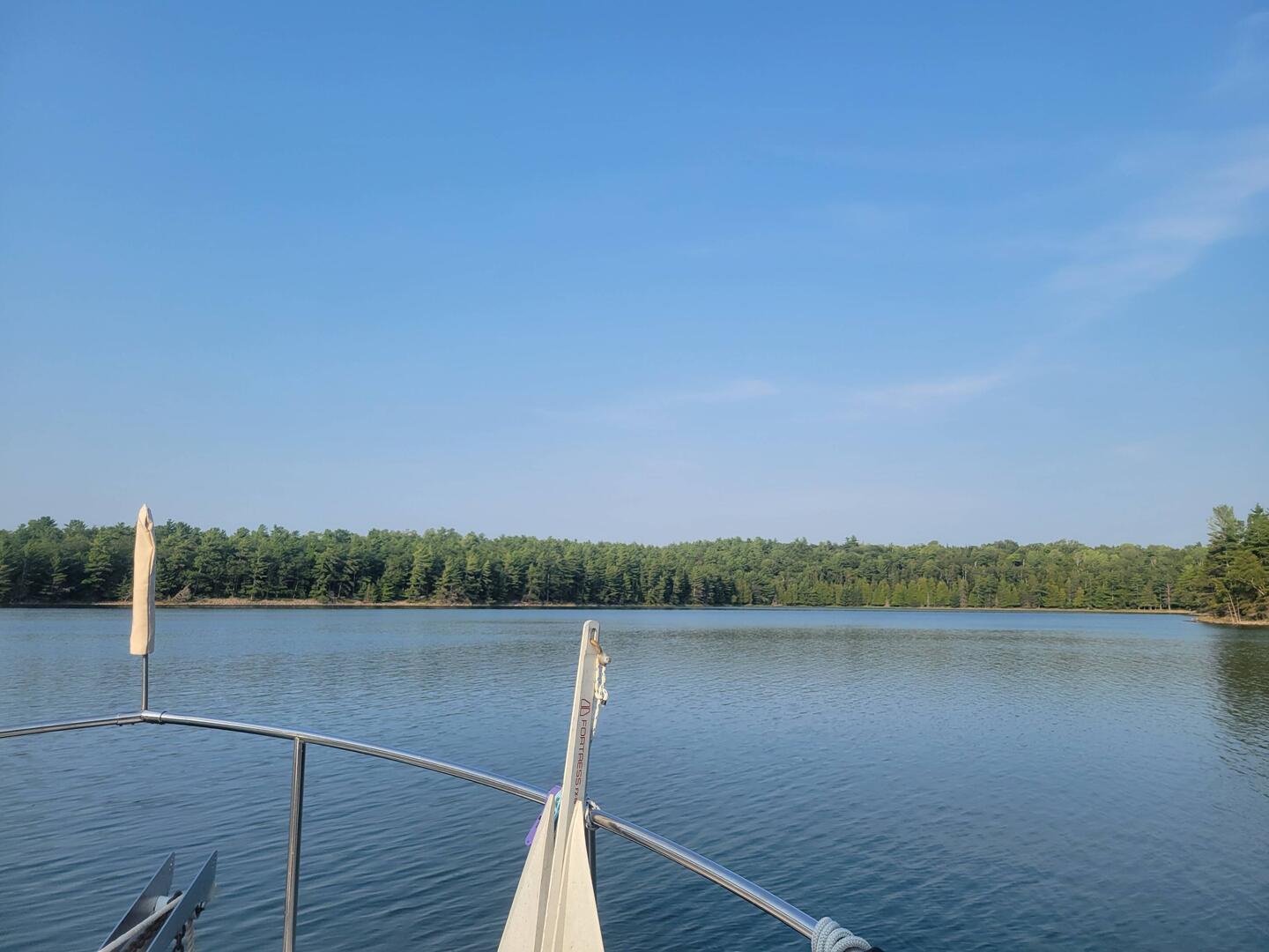 Hard to believe we have the whole anchorage to ourselves.