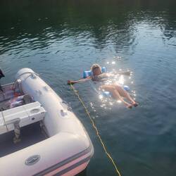 Beautiful day for floating. It was hot and the water was refreshing.
