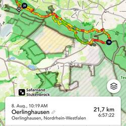 Wer kann mir erklären, was die unterschiedlichen Farben des Tracks bedeuten?