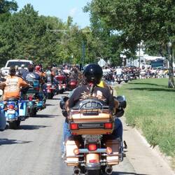 Roads around Sturgis were like this every day....PACKED