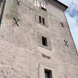 A cannon is fired from the tower each day at noon. I jumped 🤣