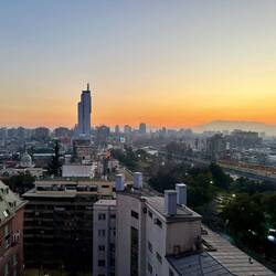 Sunset from our apartment