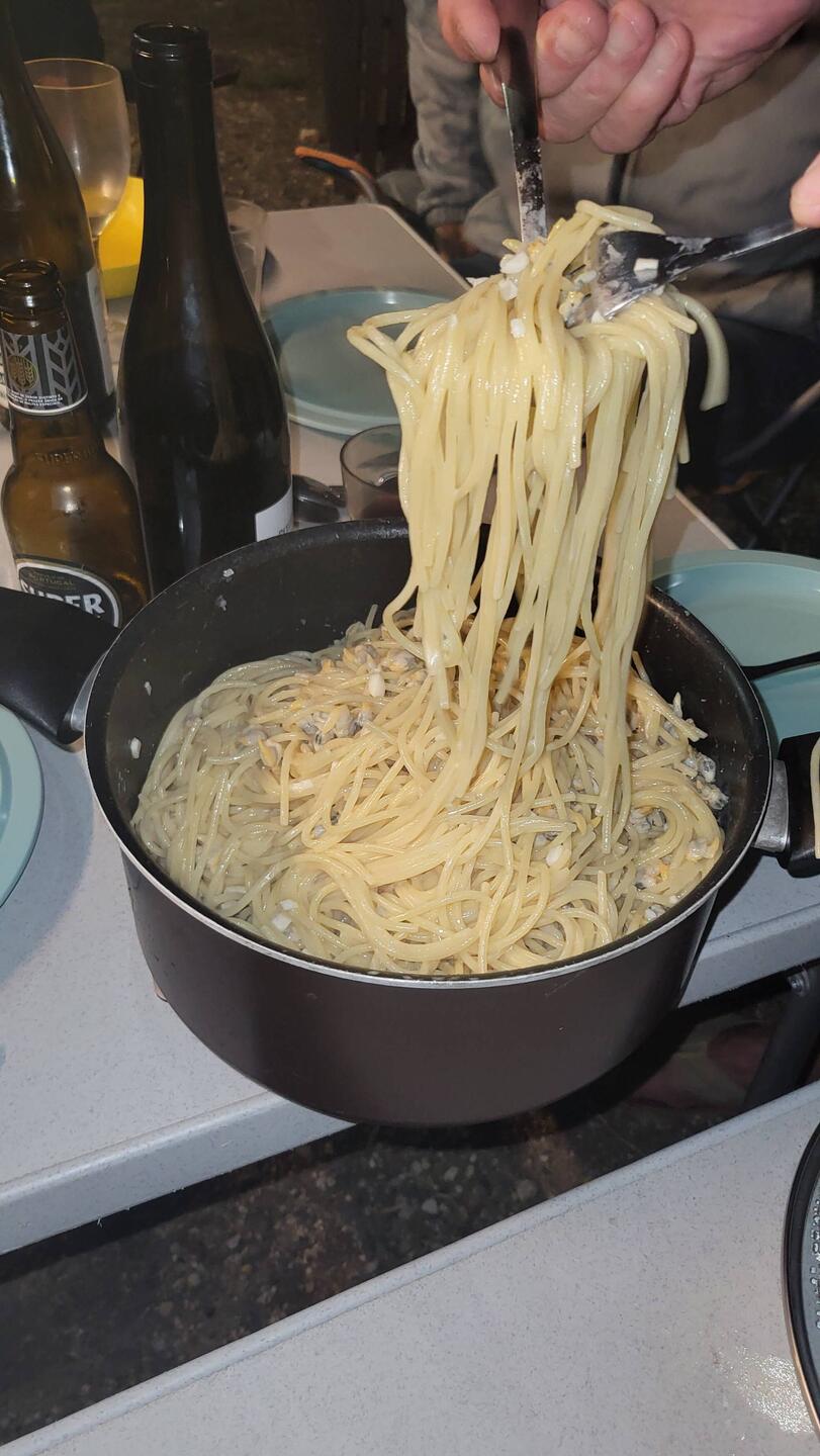 Les bonnes pâtes aux coques