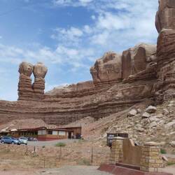 In the absolute middle of nowhere, a very welcome CAFETERIA