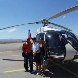 Helicopter journey over Grand Canyon