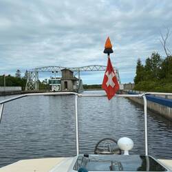 Second of two lift bridges on the Trent Severn