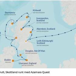 Vår rutt runt Skottland