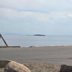 Lake Yellowstone from our ice cream bench