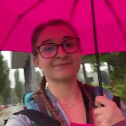Noch kurz vor Abfahrt vom Regen überrascht...☔️