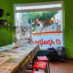 The dining area