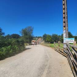 Arriving at Ribadiso de Baixo
